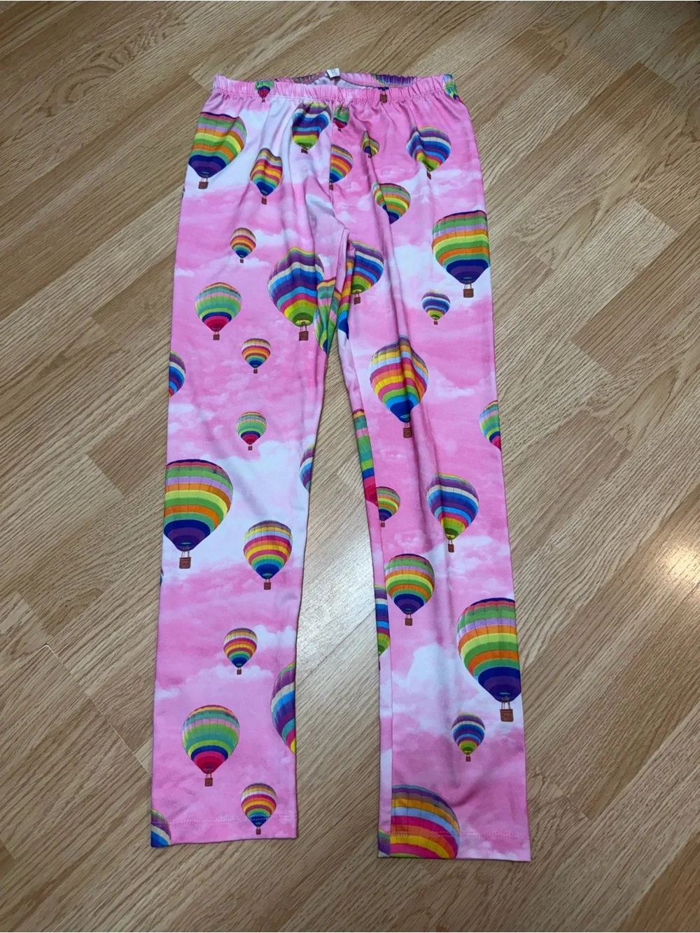 The Children’s Place girls XL 14 pink rainbow hot air balloon print leggings